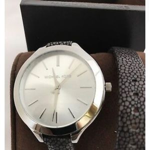 Michael Kors women’s wrap around watch.
